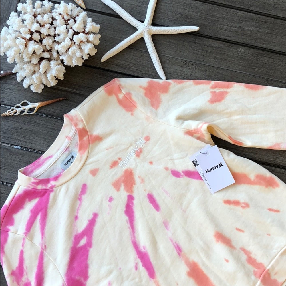 🌴🌼HURLEY- TIE DYE SWEATSHIRT🌼🌴 - Picture 4 of 11